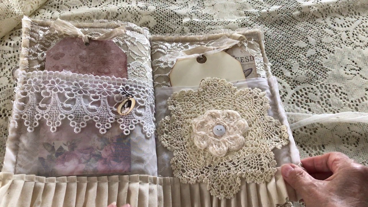 Fabric and Lace Journal (2)  (SOLD)