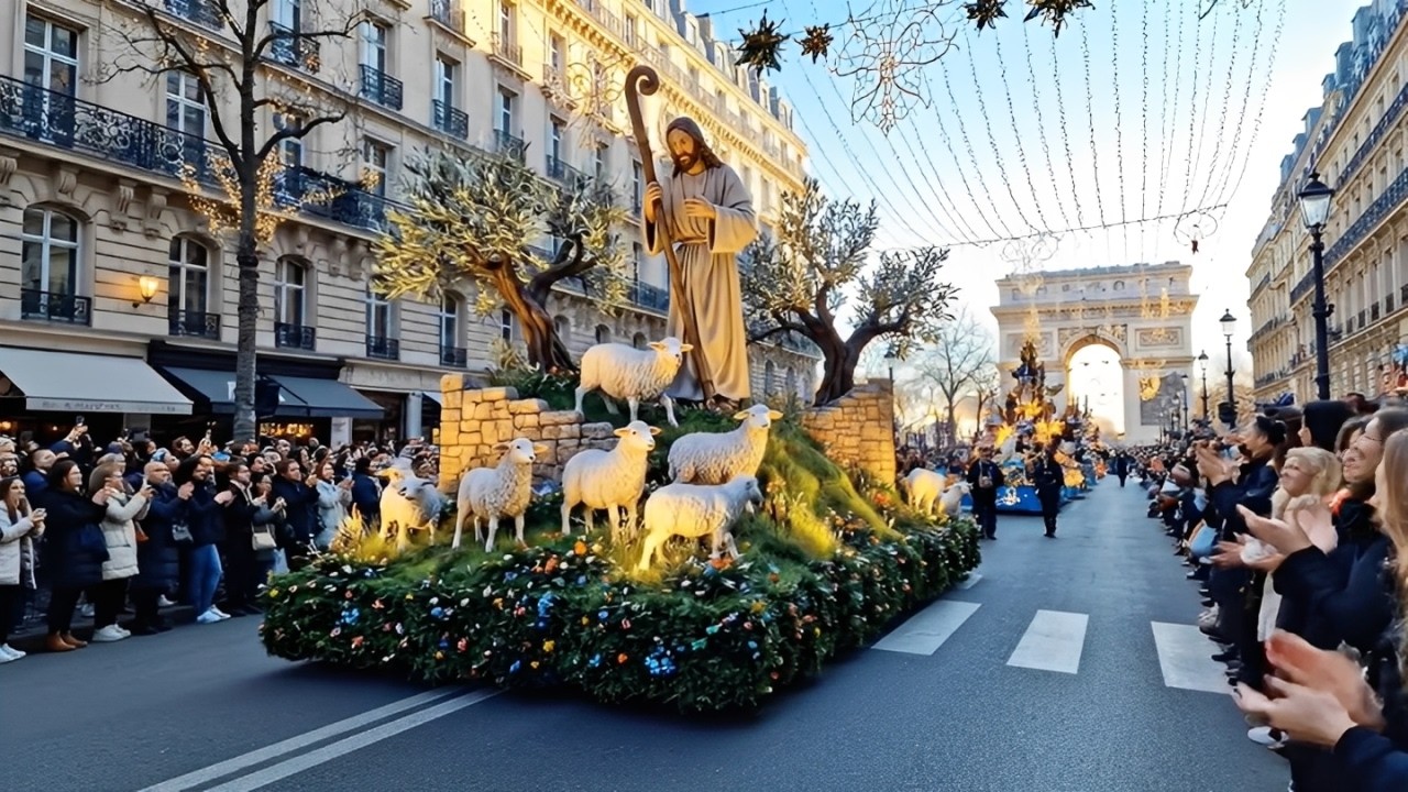 Jesus Parade in Paris: A Live Nativity Christmas Celebration