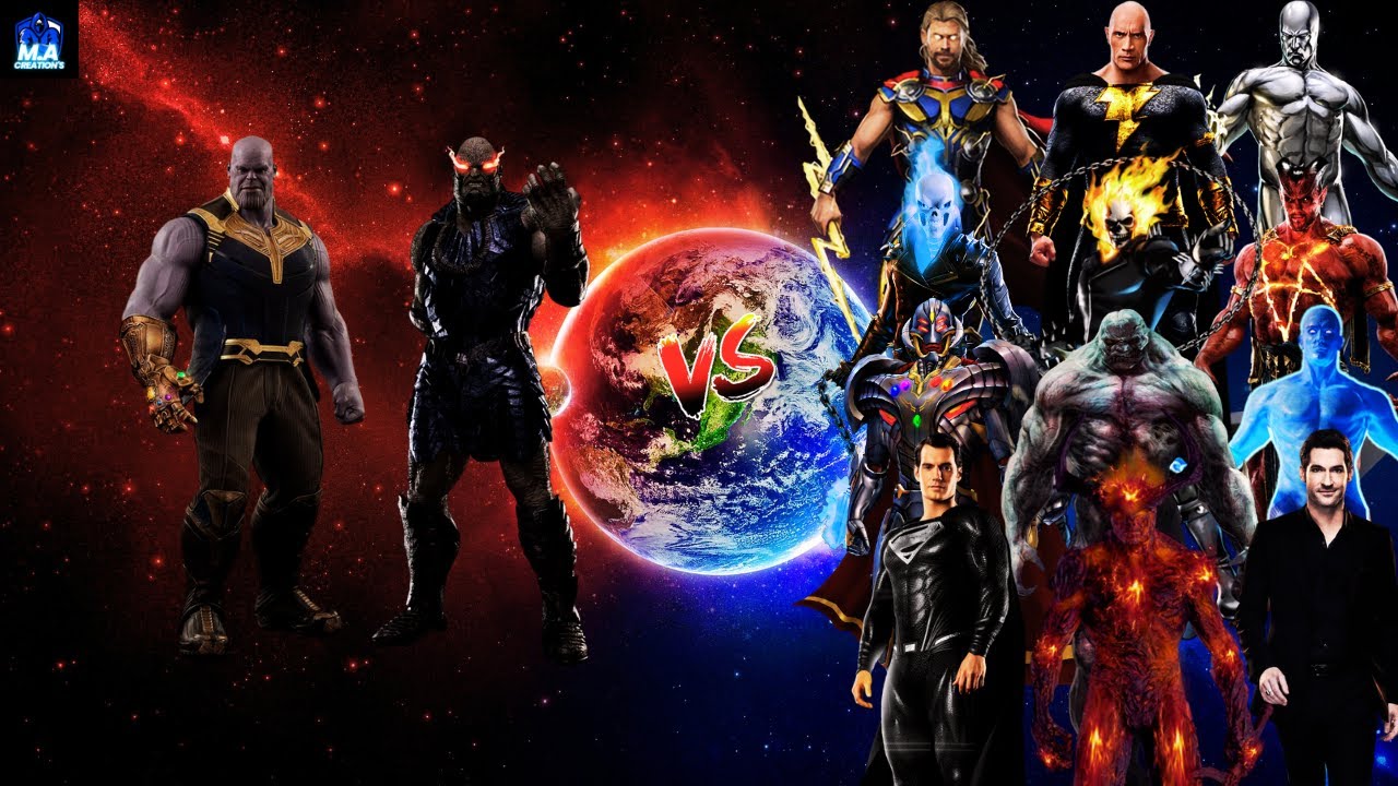 Thanos & Darkseid Vs Marvel and DC |  Four Round Fight