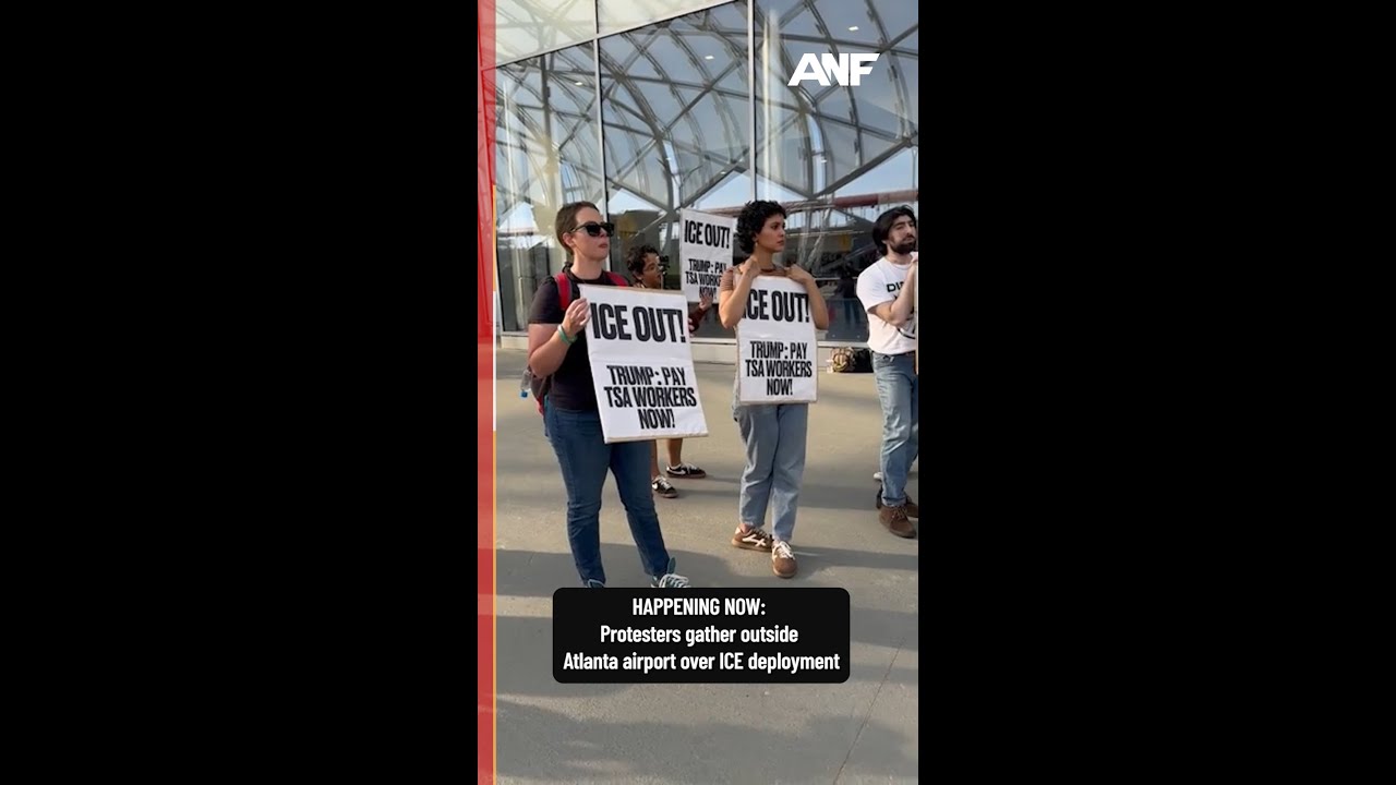 Demonstrators protest ICE presence at Atlanta airport