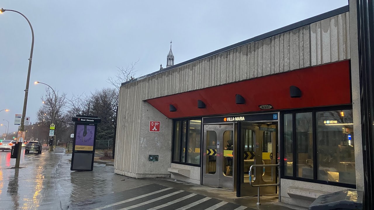 Montreal Metro Villa-Maria Station Tour