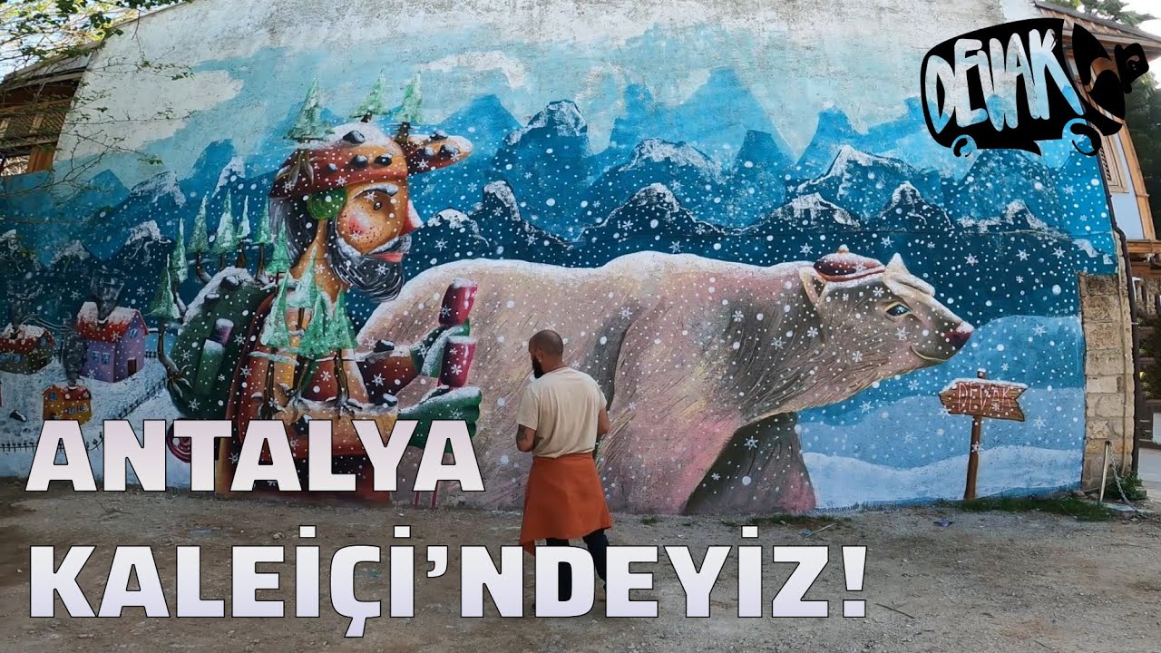 İLK DUVARI BİTİRDİM! Antalya'da Mural Çalışması | 1. Bölüm