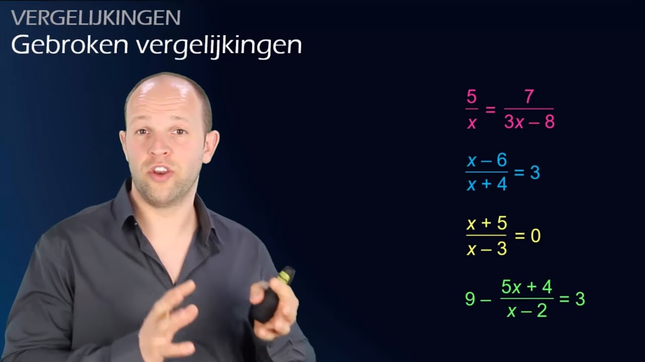 Hoe los je gebroken vergelijkingen op? (vwo A/C) - WiskundeAcademie