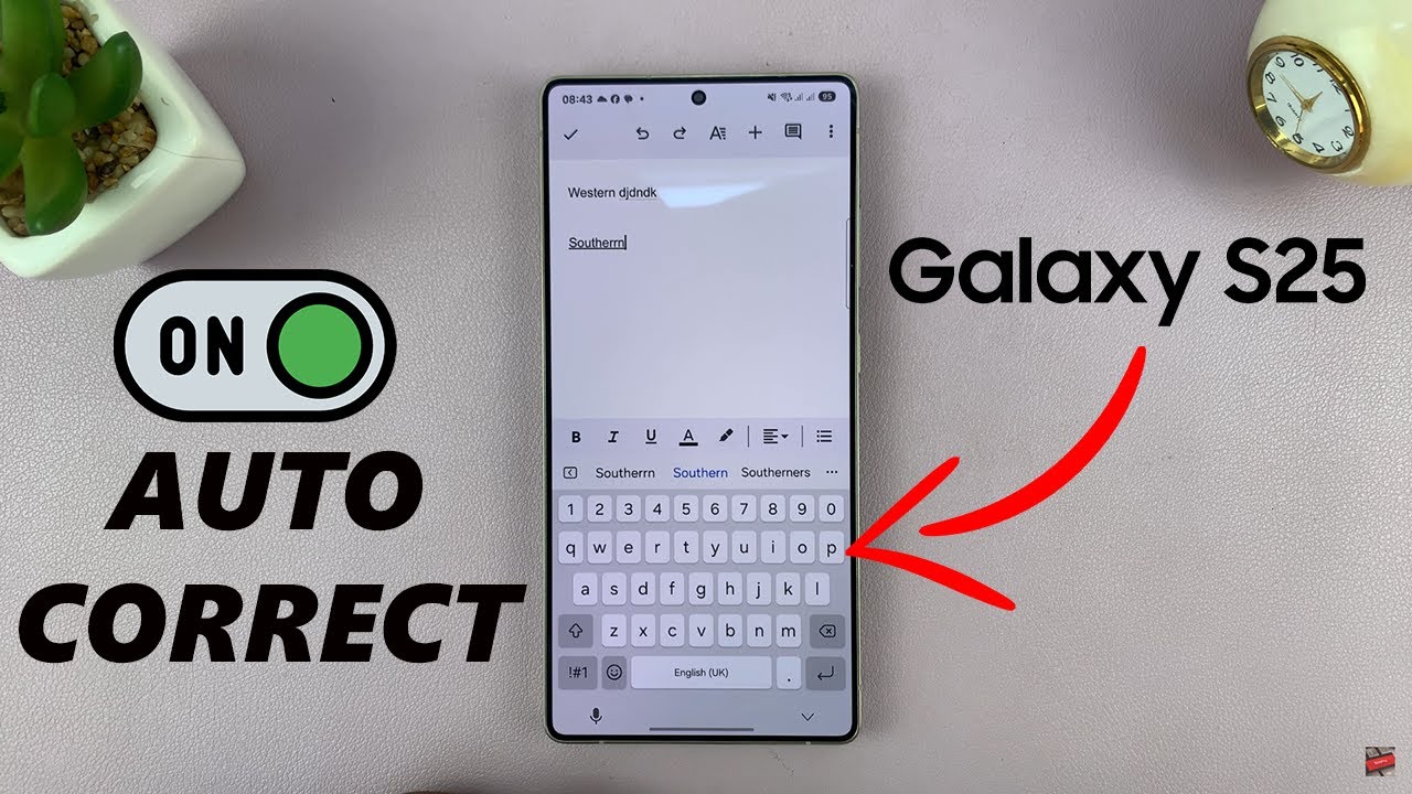 How To Enable Auto Correct On Samsung Galaxy S25 / S25 Ultra