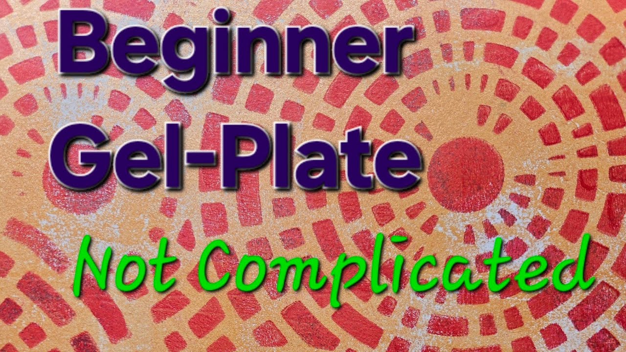 🔴Very Beginner Gel-Plate Art! Gelli Plate Art  You Can Do This