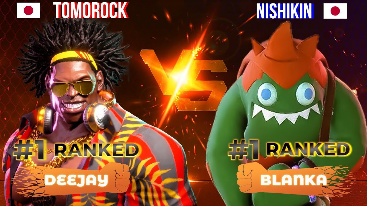 SF6 ▰ TOMOROCK (#1 Ranked DeeJay) vs NISHIKIN (#1 Ranked Blanka) ▰ High Level Gameplay