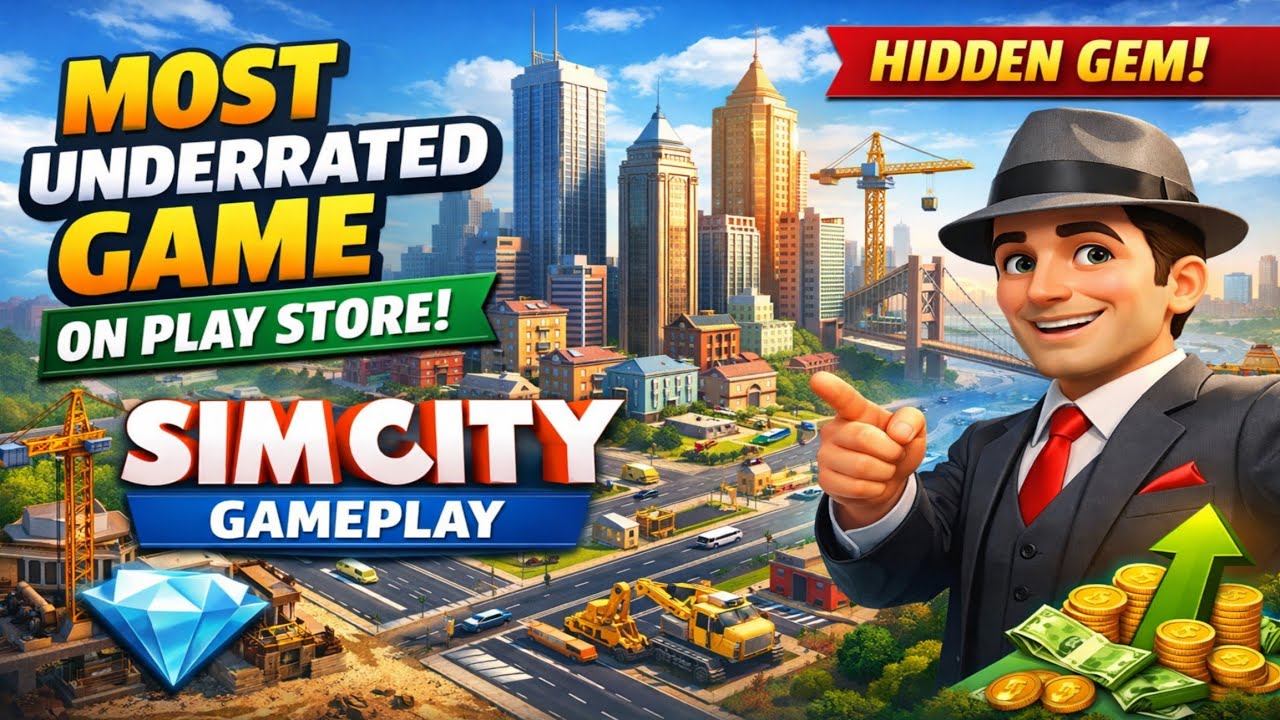 Most Underrated Game Available On Playstore. SimCity Gameplay Video. 
