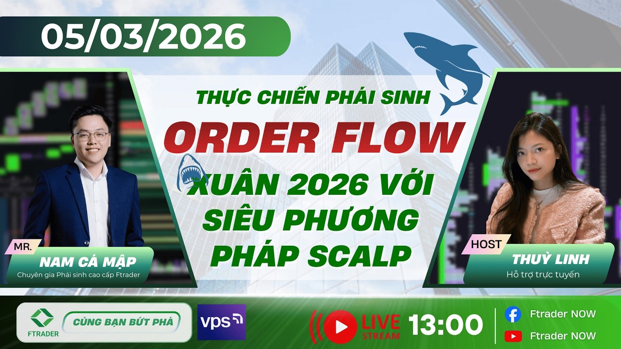 🔴 [LIVESTREAM - NGANG] PHÁI SINH THỰC CHIẾN: NAM CÁ MẬP ĐI LỆNH PHÁI SINH VỚI SIÊU PP ORDER FLOW