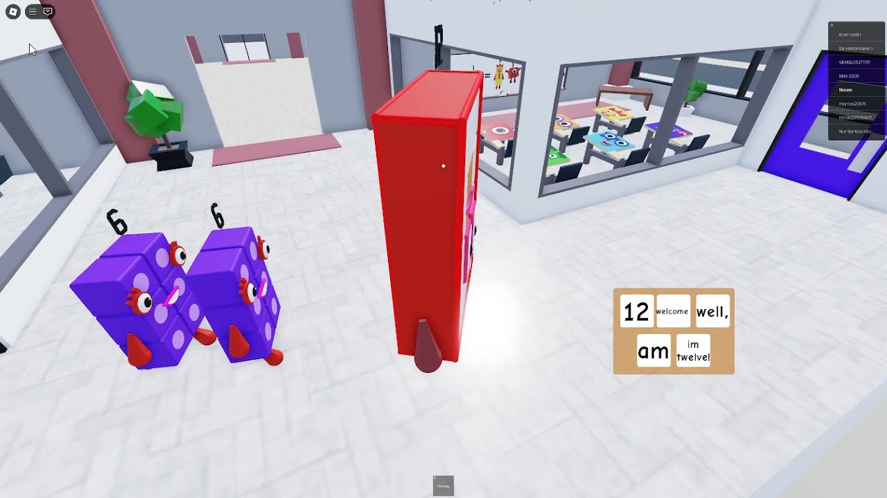 Numberblocks 12 and #Numberblocks 6 explore the world in #Roblox