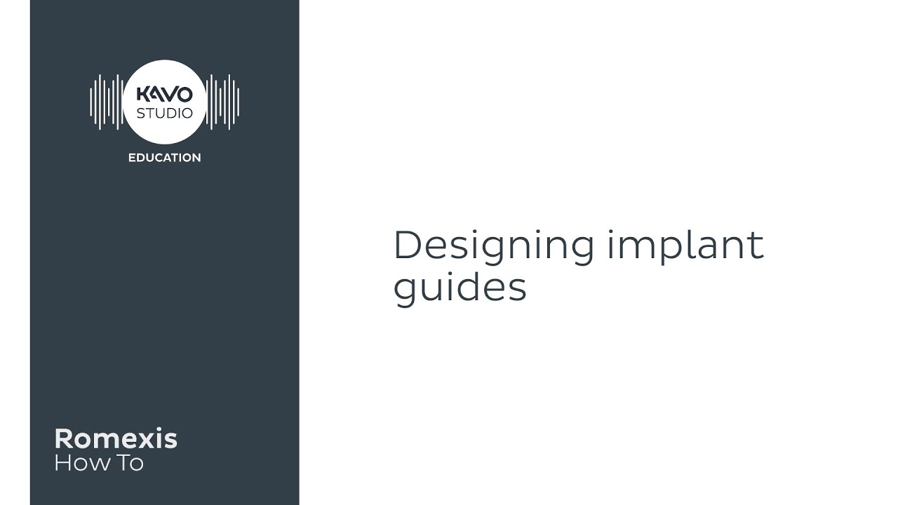 Romexis How To: Designing implant guides