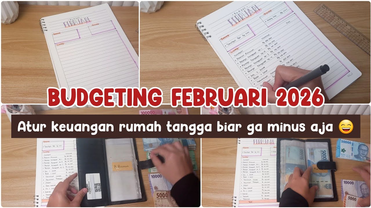 Budgeting Februari 2026 | atur keuangan rumah tangga ✨️