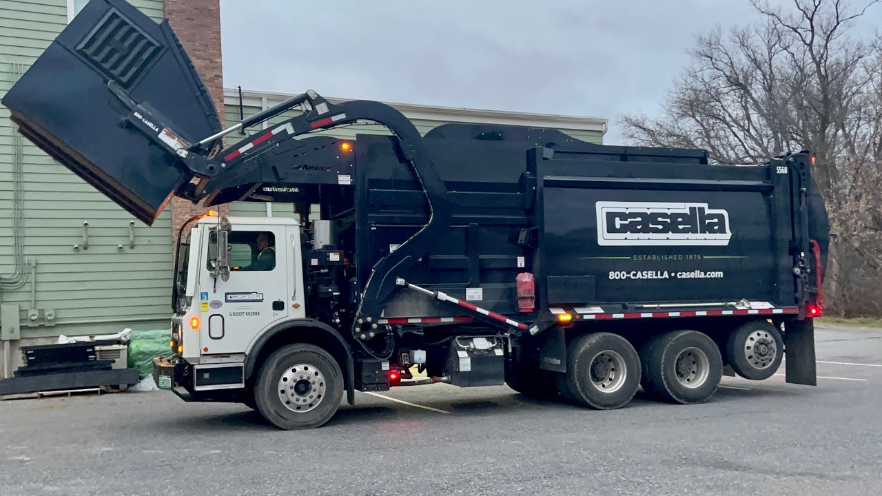 Casella Front Loaders Packing Post Thanksgiving Trash