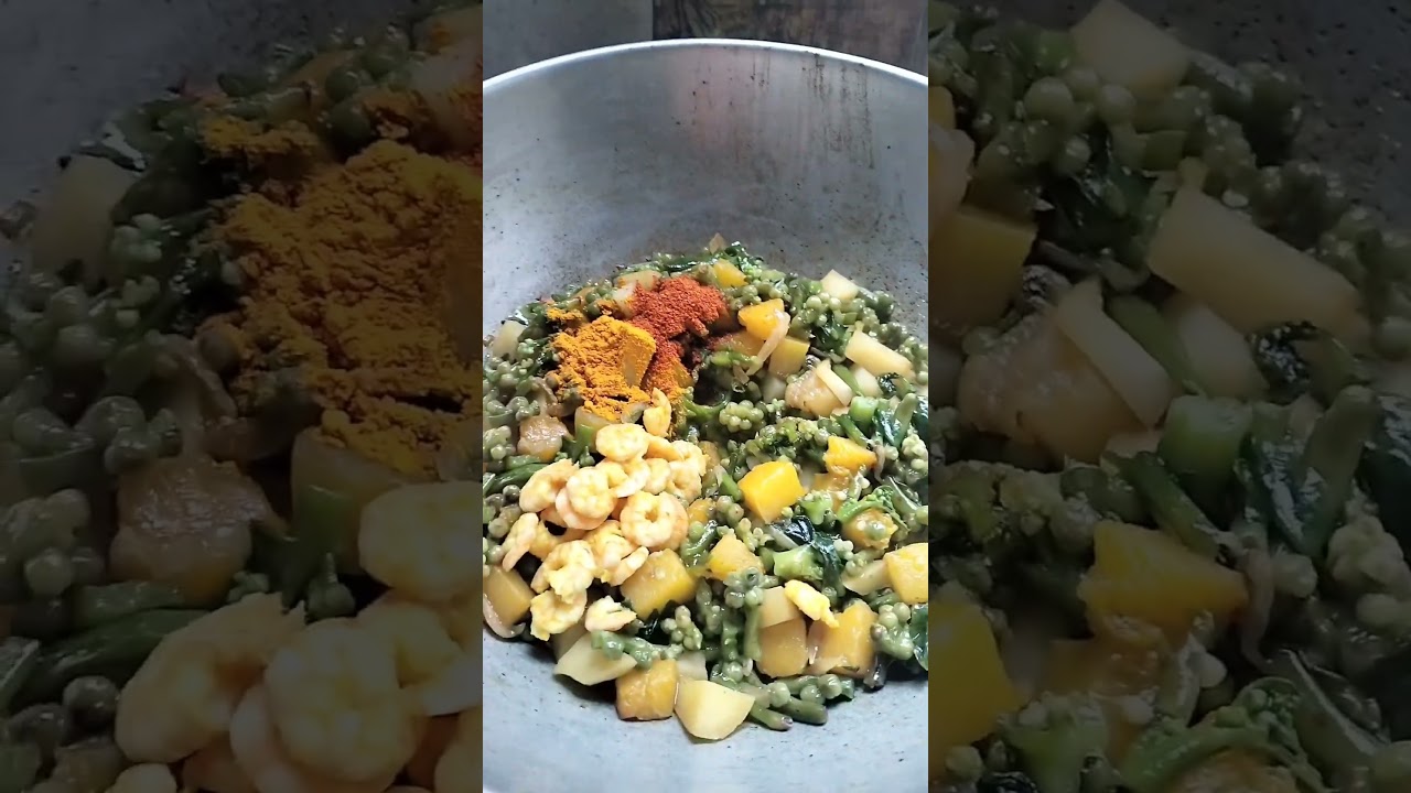 pui metuli diye chingri macher chochori recipe.....#youtubeshorts
