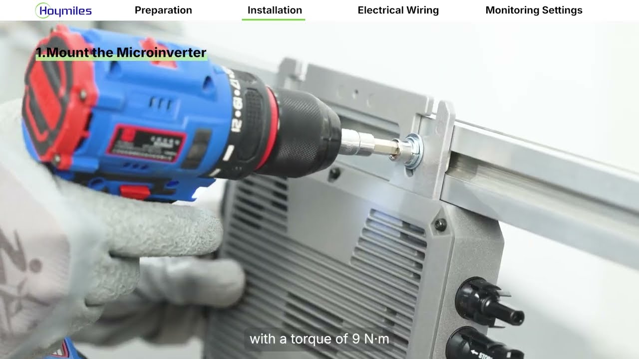Hoymiles HiFlow 800WB Mikrowechselrichter Installation-Anleitung