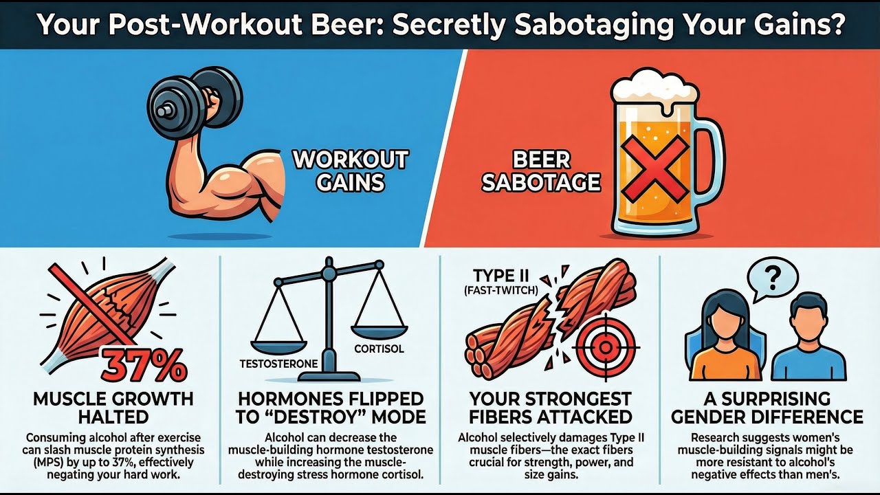 Is Alcohol Erasing Your Gains? The 37% Muscle Loss Reality