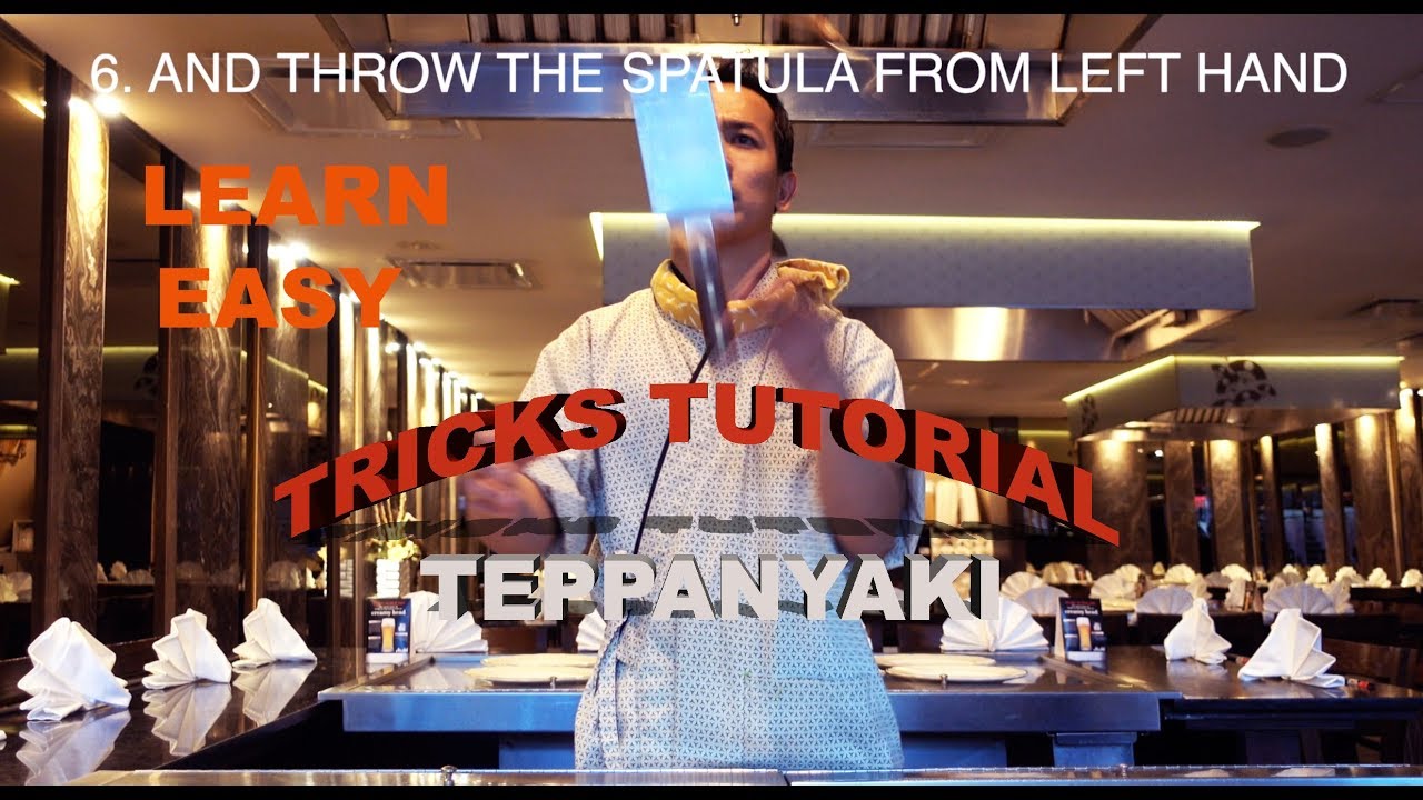 HIBACHI TRICKS  LESSON 4, TEPPANYAKI TRICKS REVEALED AND TUTORIALS