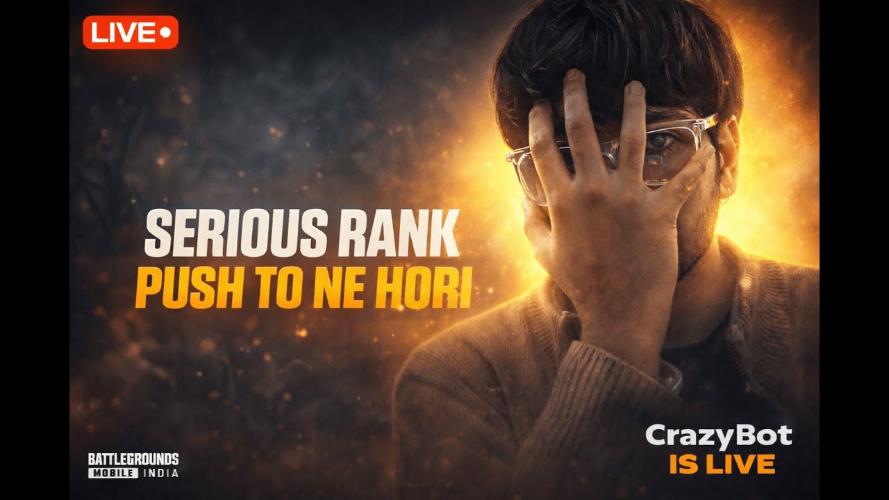 🎮 BGMI LIVE – INTENSE RANK GRIND | PUSH TO NE HORI | CrazyBot