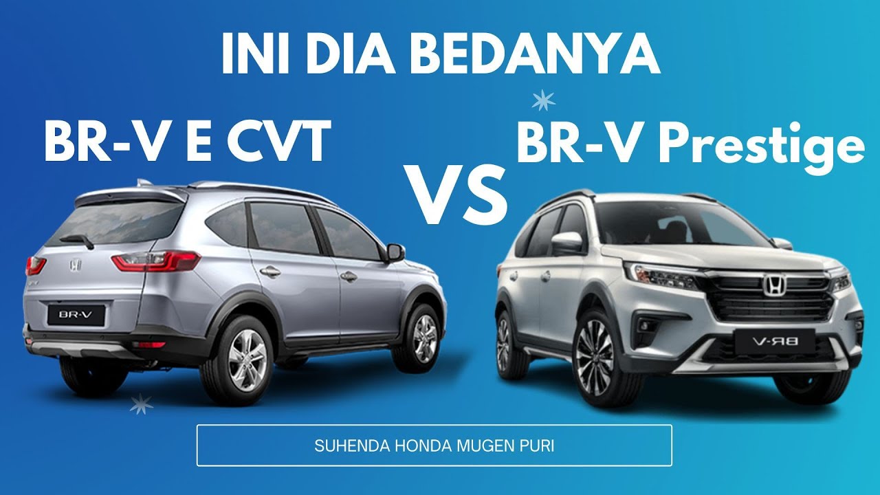 Apa sih bedanya!  perbedaan BR-V E CVT, BR-V Prestige & BR-V Prestige Sensing #hondabrv2022