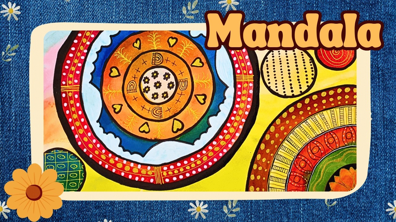Paint with Me Vibrant Mandala Circles – Meditative & Soothing | Relax & Create