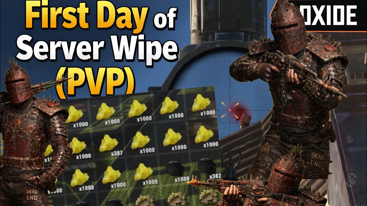 Day 1 Wipe – Clan Rocket Raid and Crazy PVP- oxide survival island 