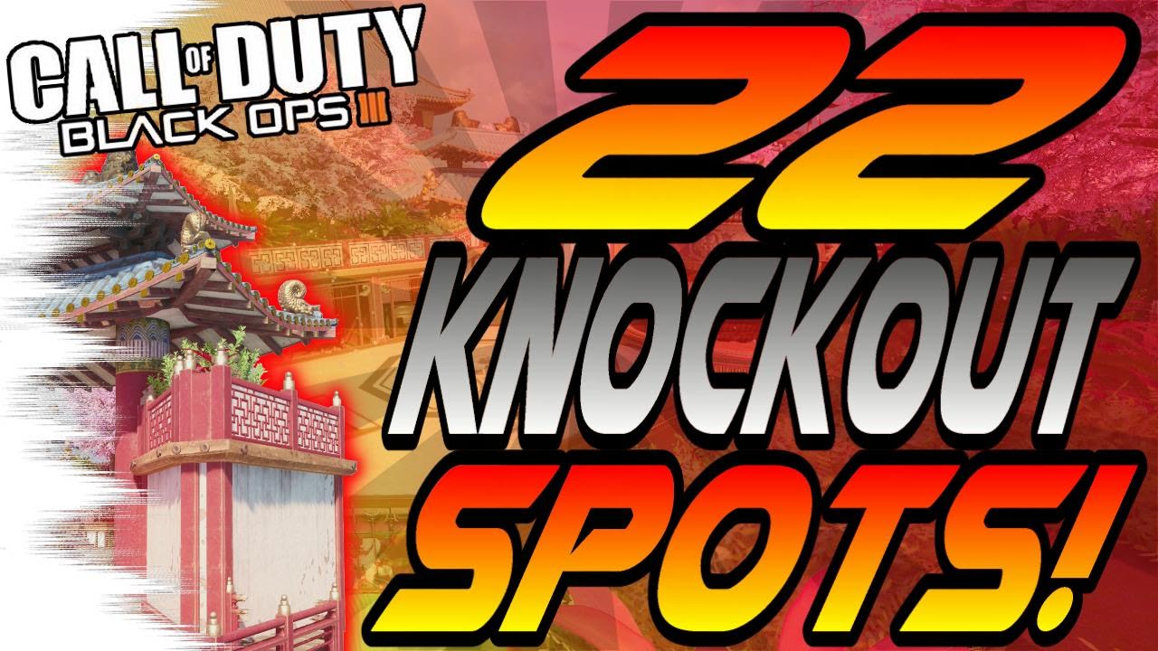 ALL 22 KNOCKOUT Spots & Glitches! - Hiding Spots, Lines of Sight (New Black Ops 3/BO3)