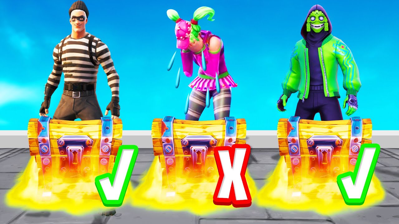 Откройте ПРАВИЛЬНЫЙ ТАИНСТВЕННЫЙ СУНДУК, чтобы выиграть! (Fortnite)