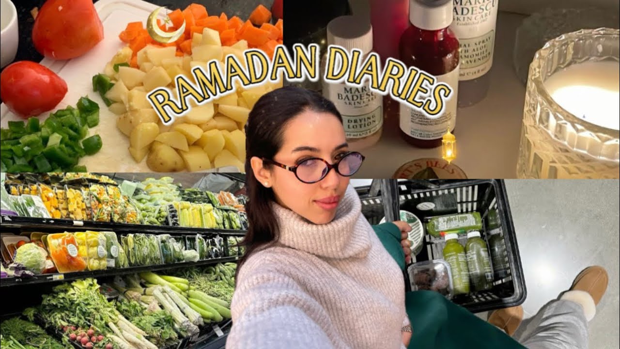 ثالث يوم رمضان 🌙Ramadan diaries✨طبخ👩🏻‍🍳تسوق 🛒 و عناية بالبشرة 🌸