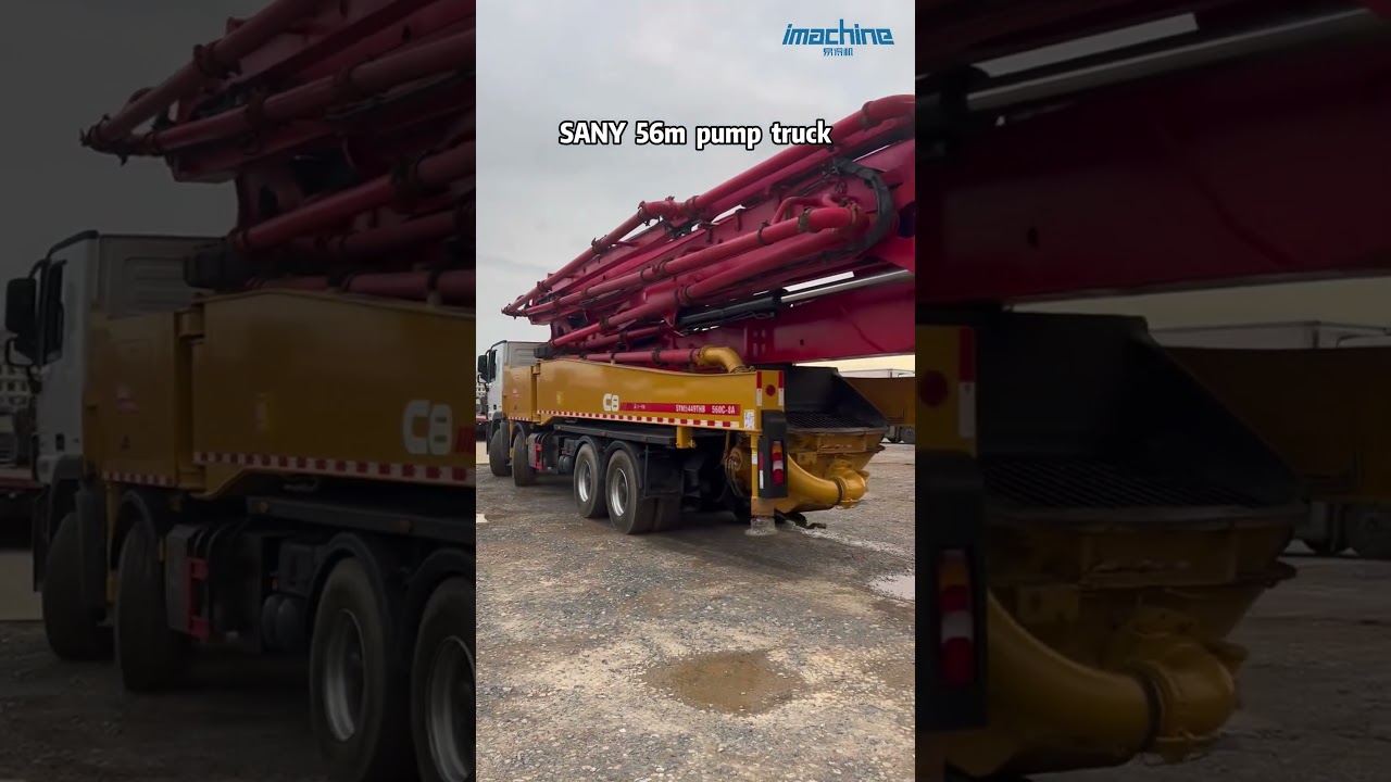 Benz chassis 56m folding boom pump truck#forsale #usedmachine #usedmachinery