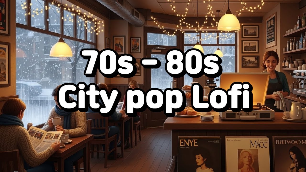 1 Hour City Pop Cafe Lofi ☕ Vintage 70s-80s City Pop Beats to Study / Work / Relax