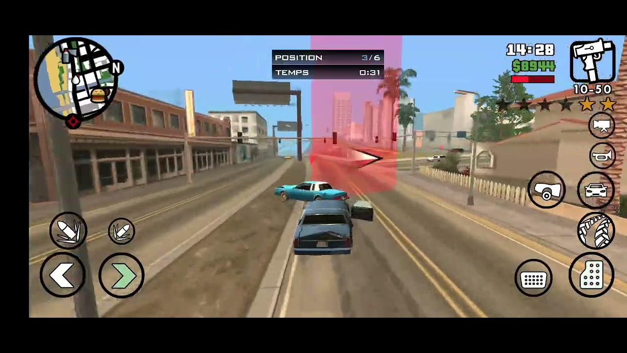 GTA mode mission courte dans les pâte des flics 