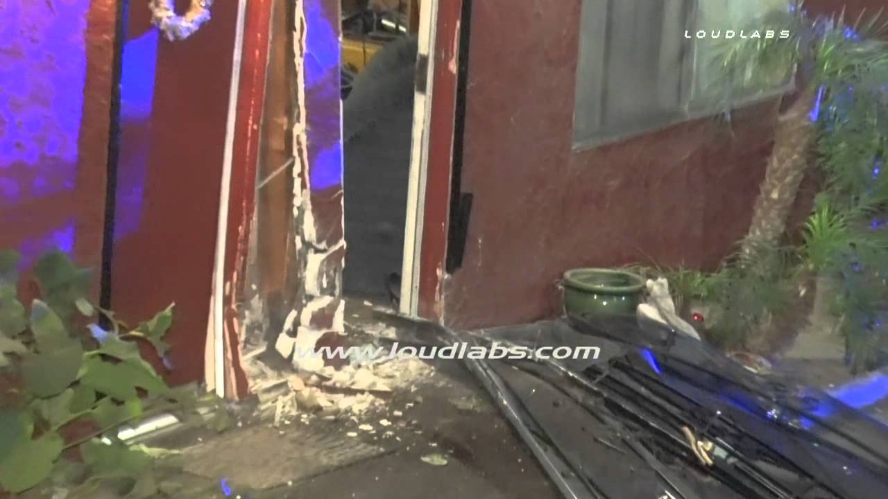 Car vs People vs Building / Pico Rivera   RAW FOOTAGE
