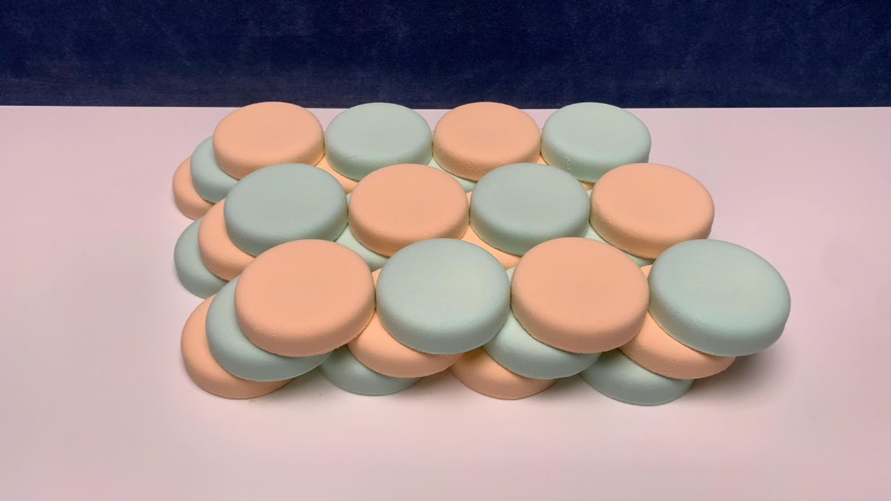9 minutes ASMR baking soda｜🟠➕🟢