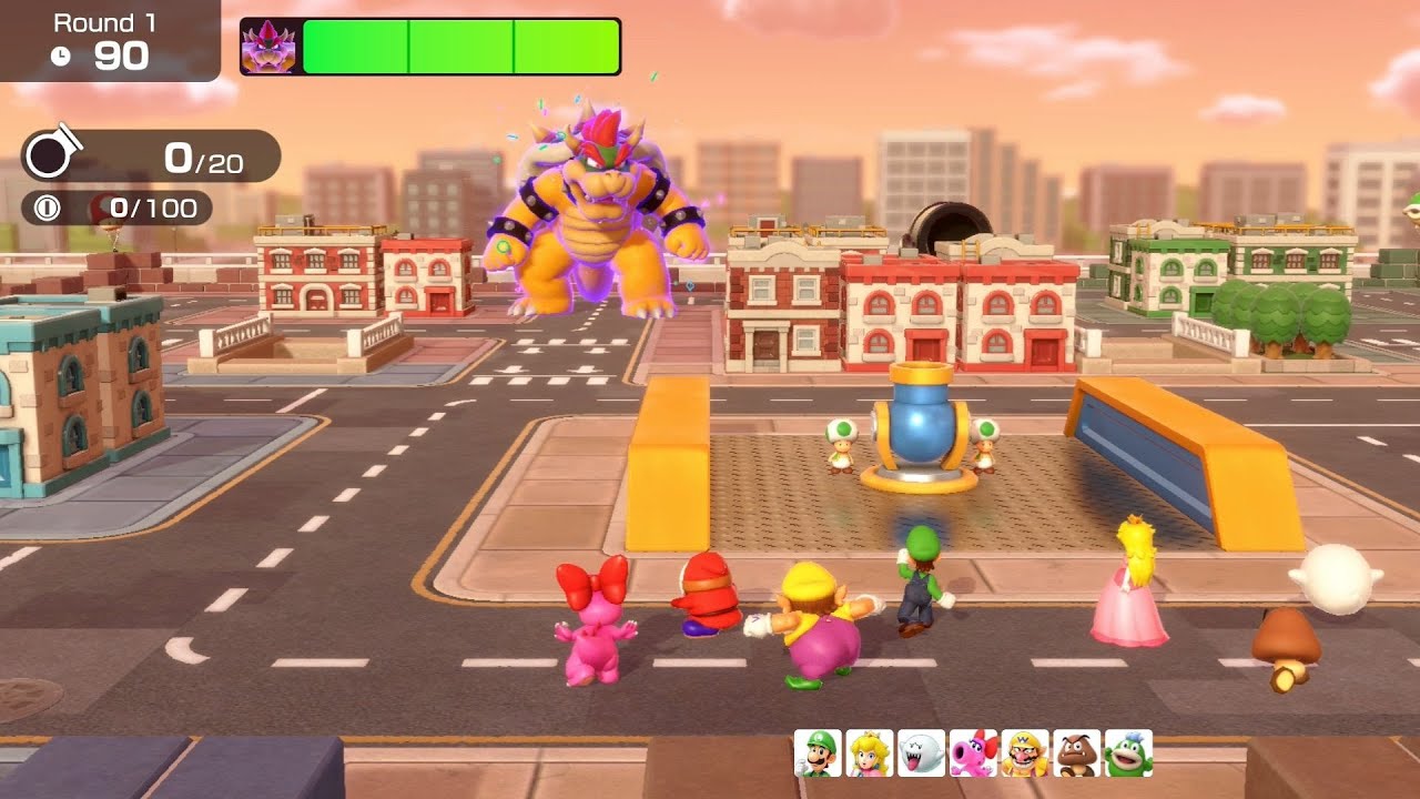 Super Mario Party Jamboree // Bowser Kaboom Squad (Bomber Bills - Shy Guy) - Walkthrough