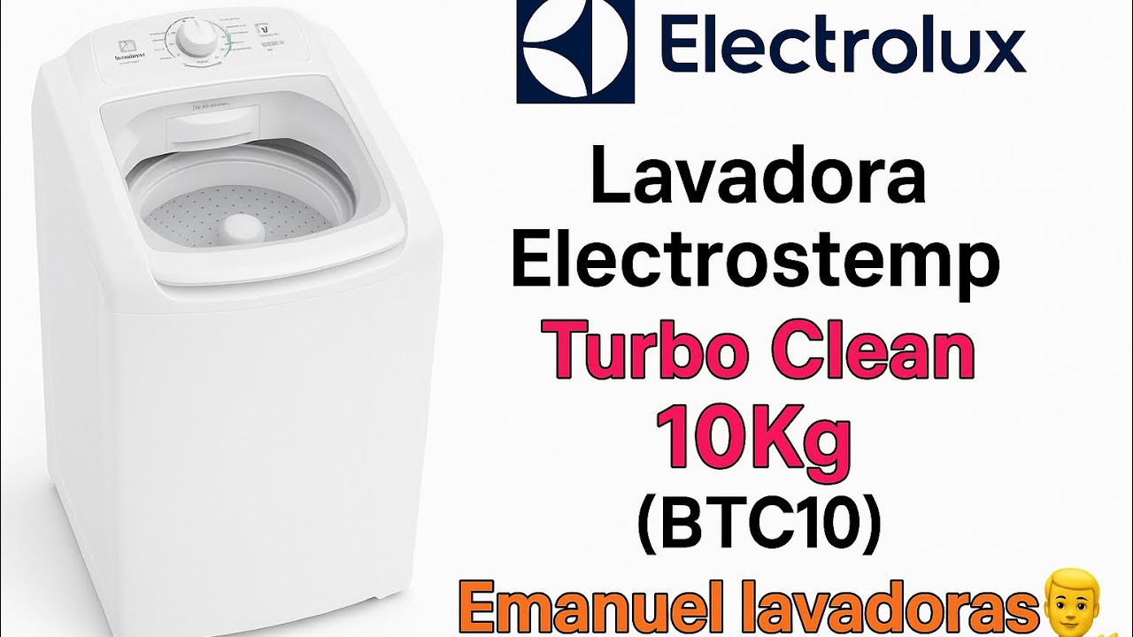 Lavadora Electrostemp turbo clean 10Kg (BTC10) jeans muito sujo