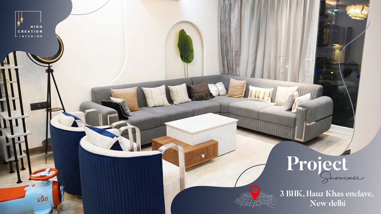 Chavi Gupta's Modern 3BHK Home Tour at Hauz Khas Enclave, New Delhi | High Creation Interior