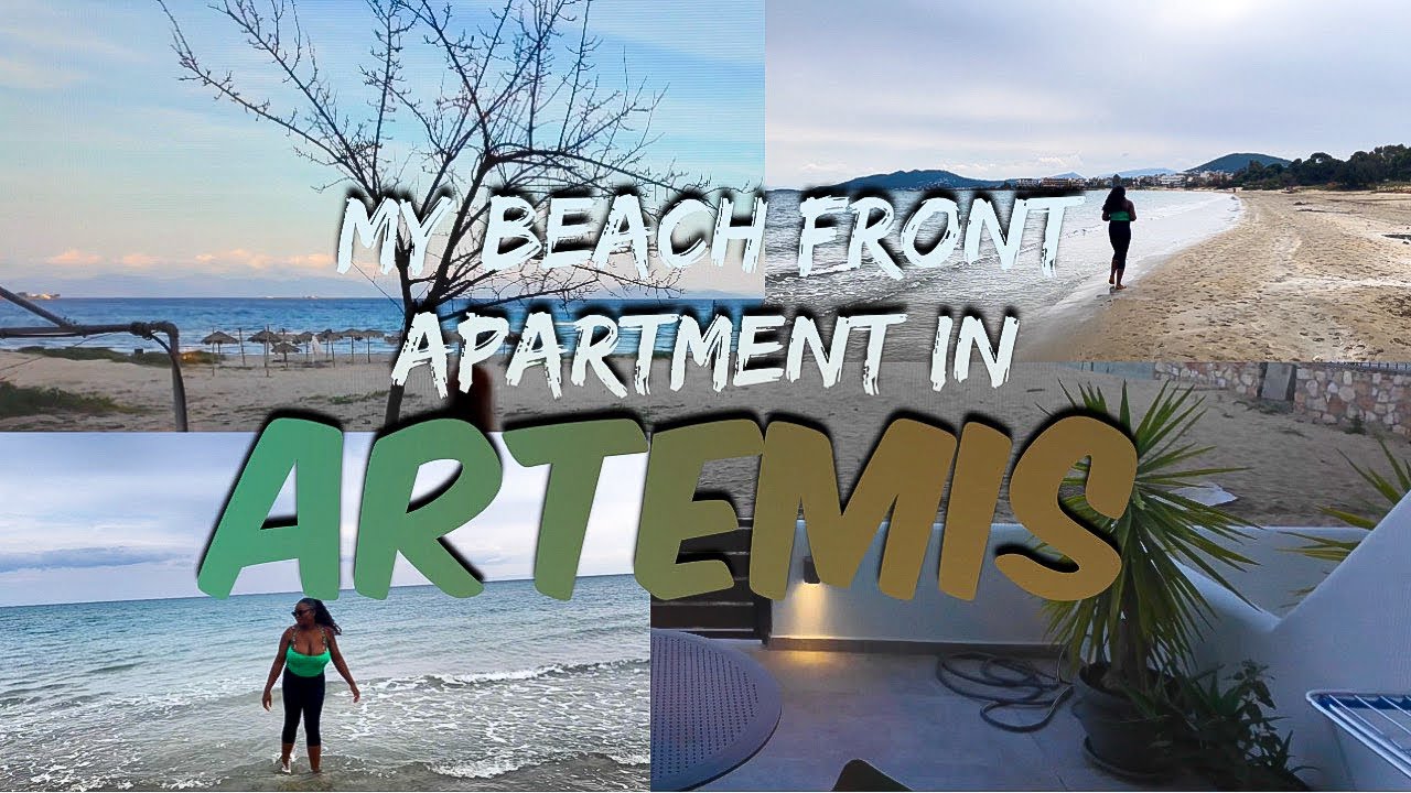 My beach front apartment in Artemis, Greece🏝️ #vacation #greece #artemis #beach #beachlife
