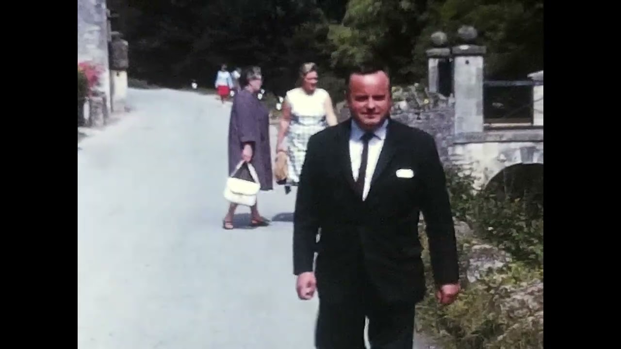 Bath and Castle Combe. 1967. Vintage 1960s Homemade Cine Film. Super 8