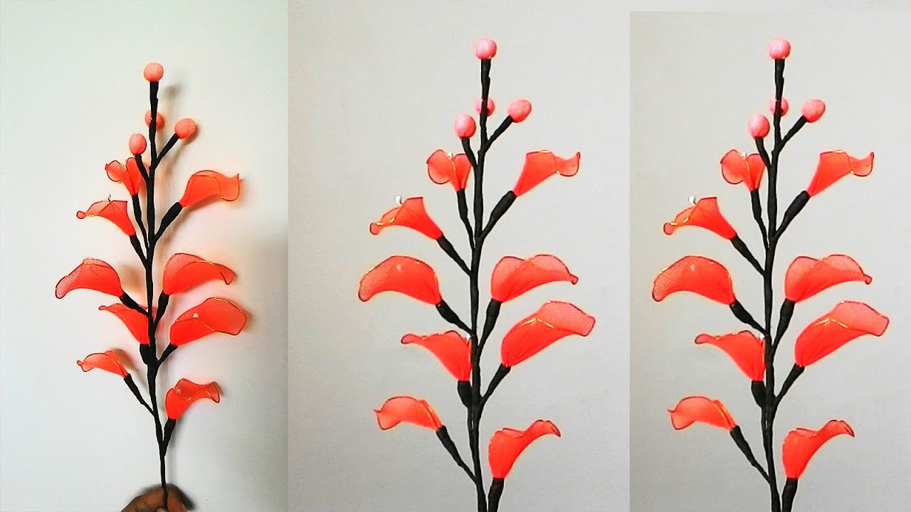 DIY beautiful stockings flower | DIY
