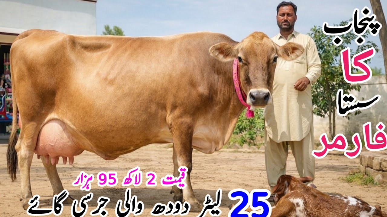 25 Litre Milk Cow 😱 | Price Sun Kar Hosh Ur Jayenge! | Punjab Pakistan Dairy Farm 🔥