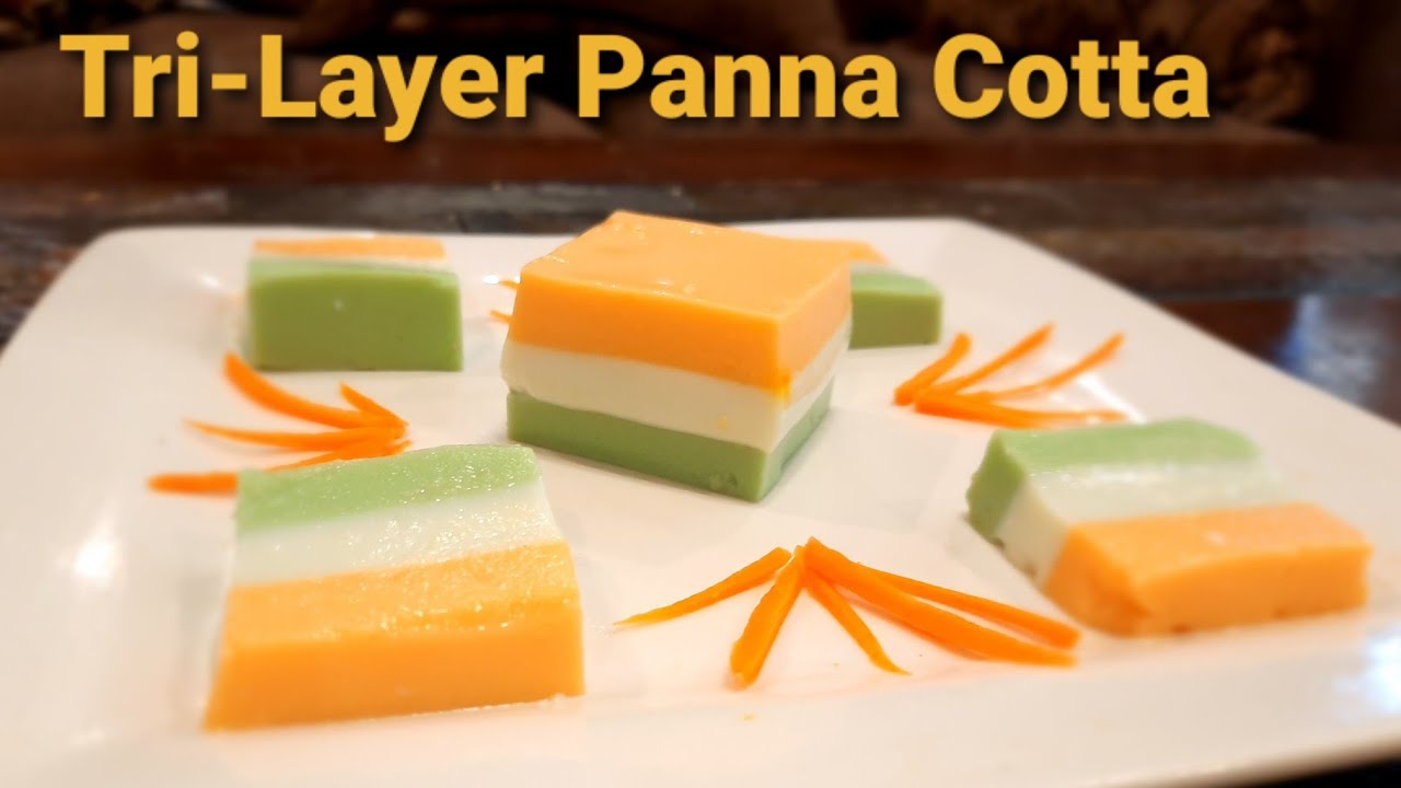 Tri Layer Panna Cotta | Three Color Panna Cotta recipe without food color #desert #pannacottarecipe 