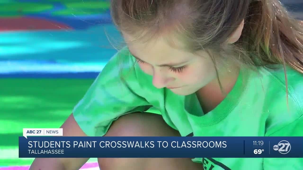 School zone crosswalks painted to increase visibility, keep students safe
