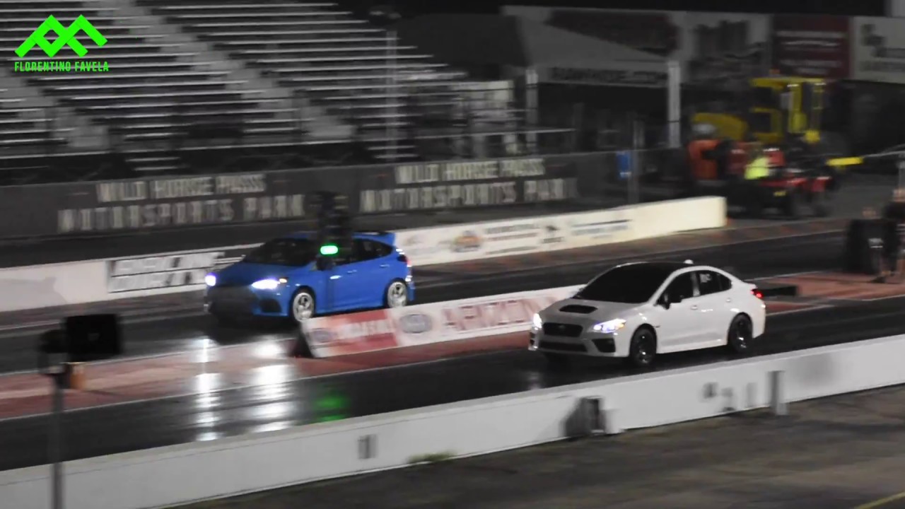 Subaru Impreza WRX Vs Ford Focus RS 1/4 de milla Drag Race