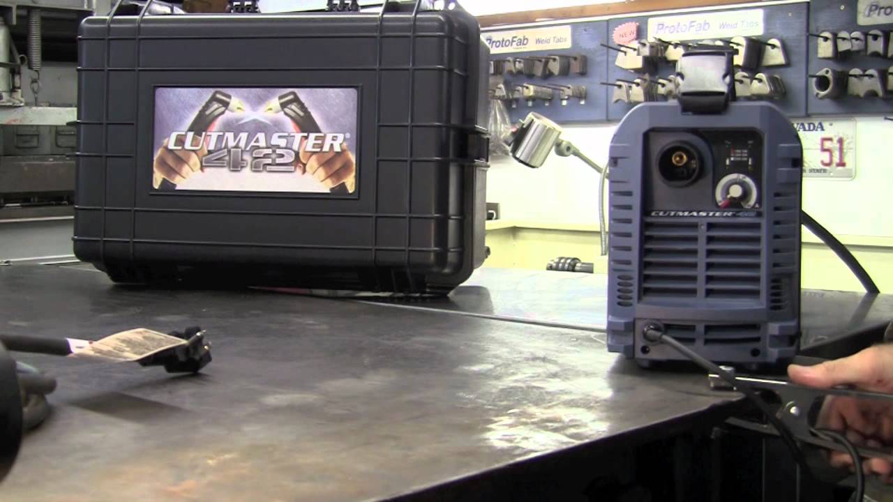 THERMAL DYNAMICS CUTMASTER 42 SETUP - REVIEW - TESTING THERMADYNE THERMAL ARC PLASMA CUTTER WELDER