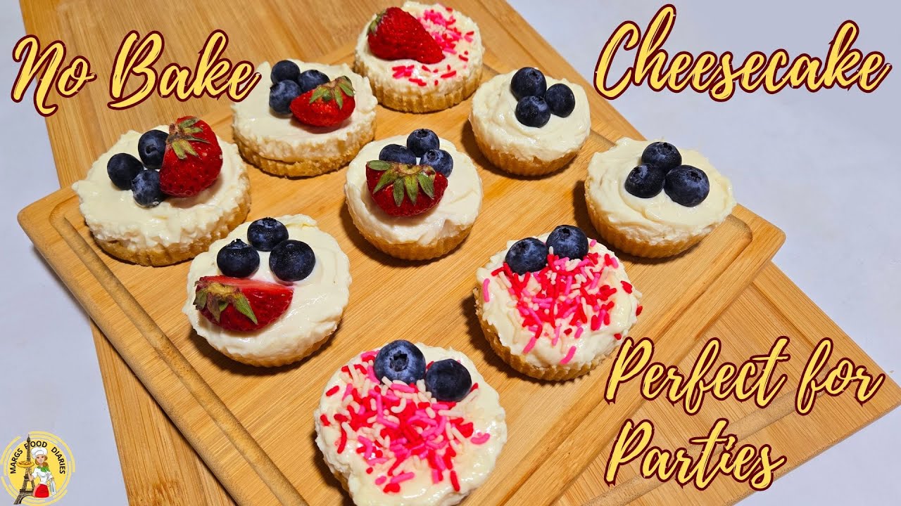Easy - No Bake Mini Cheesecake |Margs Food Diaries