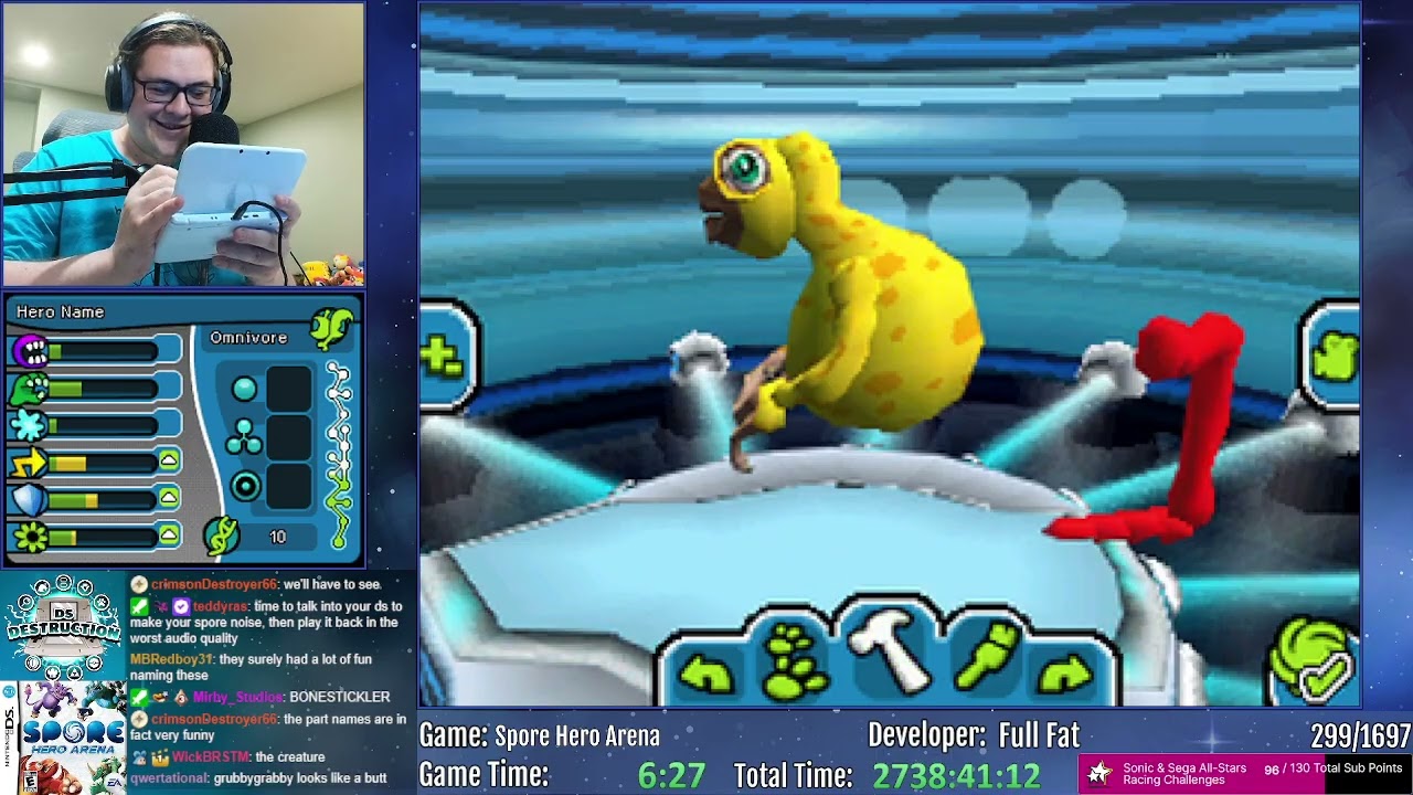 DS Destruction 299/1697: Spore Hero Arena