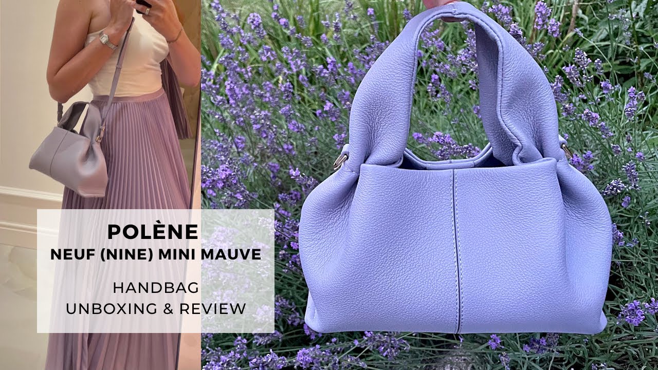 Adorable Polène Neuf (Nine) Mauve 💜 Unboxing & Honest Review | Lilac Contemporary Luxury Handbag |