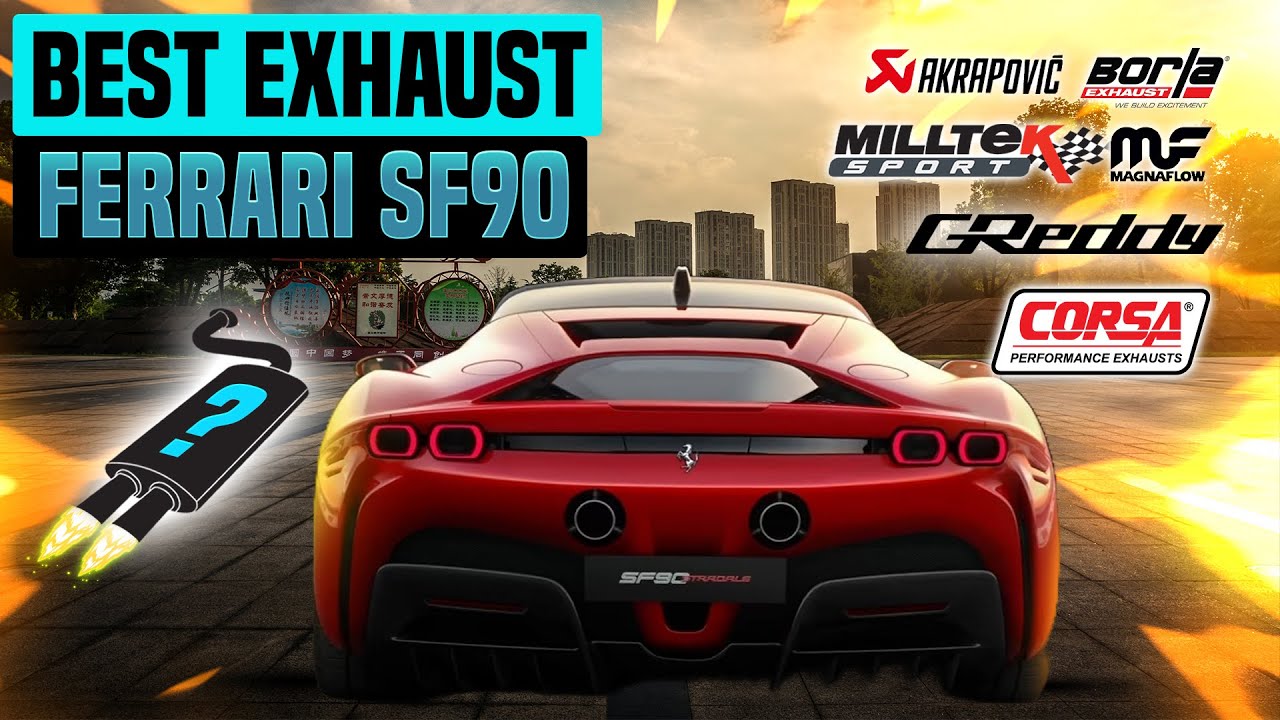 Ferrari SF90 Exhaust Sound🔥Capristo,Fi Exhaust,Novitec,Tubi Style,Valvetronic Design,Redstar,Upgarde