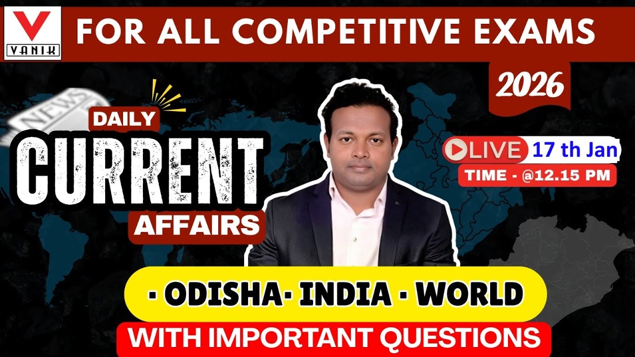 Daily Current Affairs News & Top MCQs Discussion |30th january 2026 | By Janmajay Sir #vanik