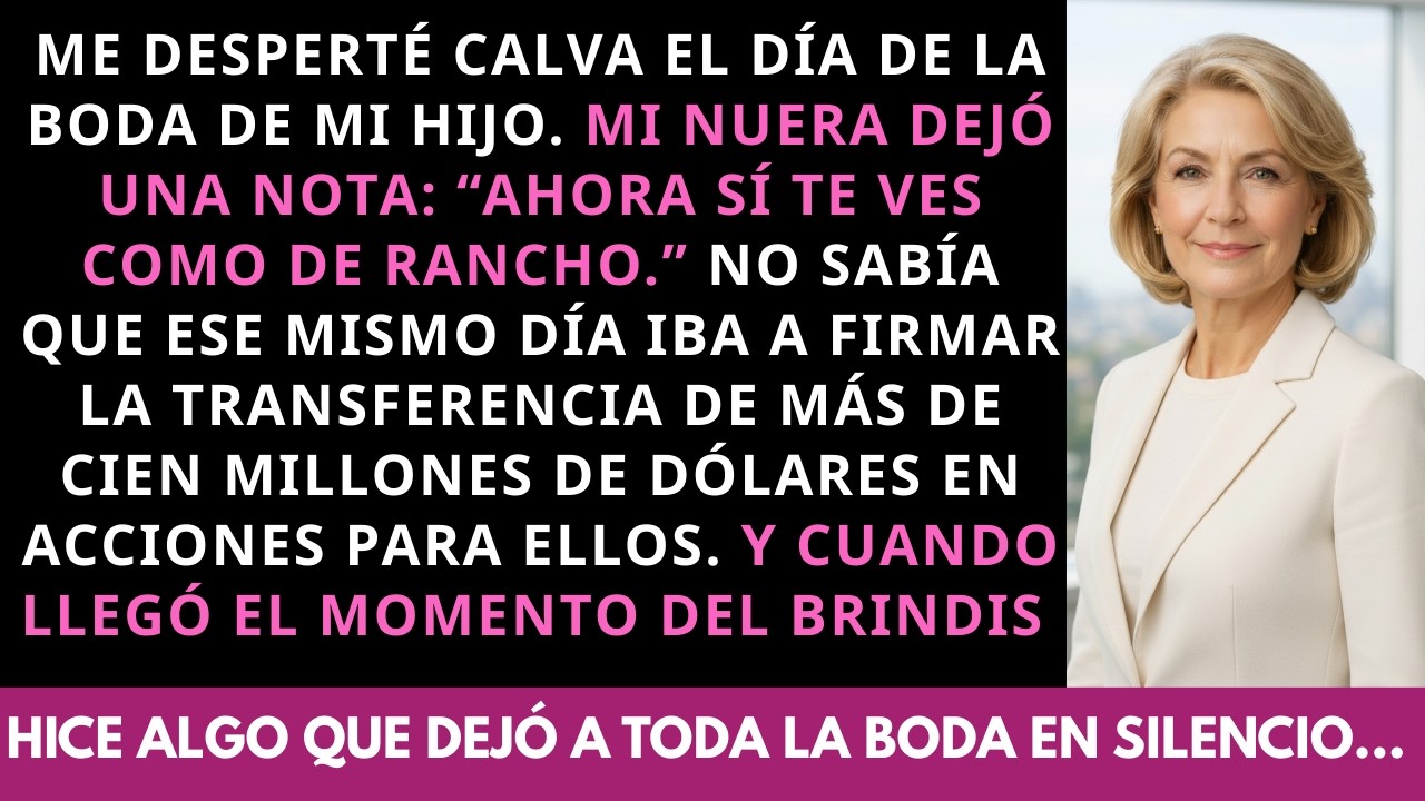 “Ahora sí te ves como una vieja de rancho” — Mi nuera me rapó antes de la boda de mi hijo