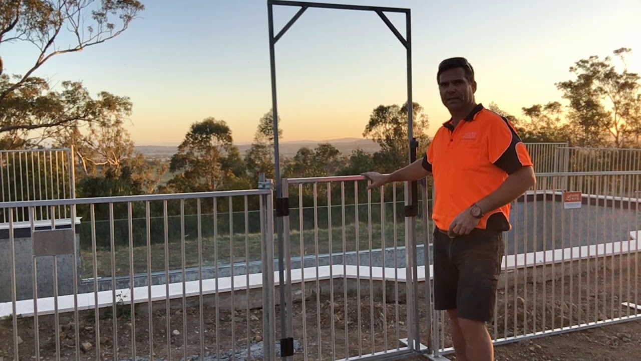 Gate Installation for Temporary Pool Fence